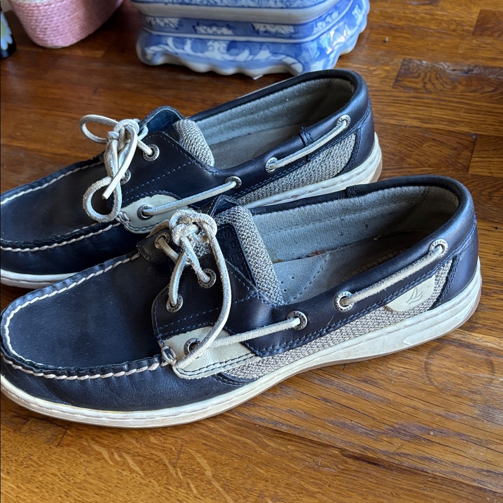Navy Sperry Boat Shoes